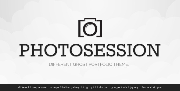 Photosession - Simple Ghost Portfolio Theme