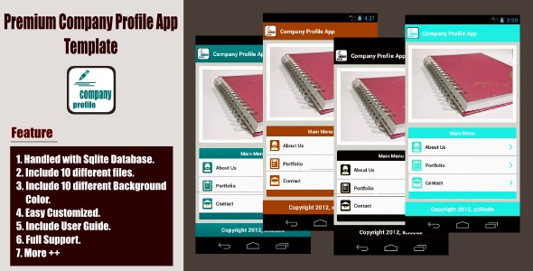 Premium Company Profle App Template