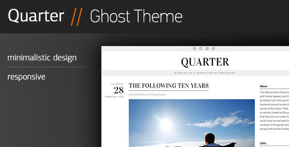 Quarter - Responsive Ghost Theme
