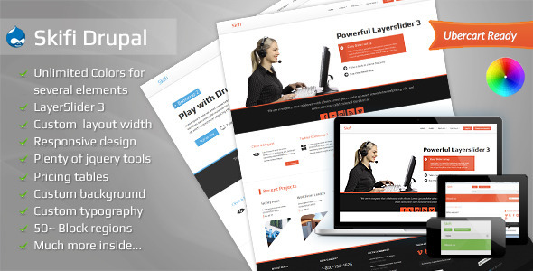 Skifi - Bootstrap Drupal theme