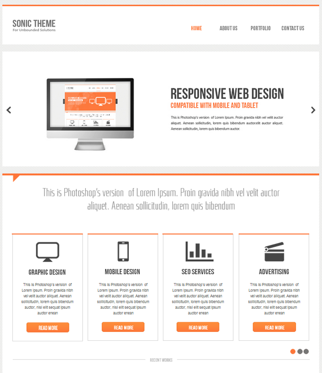 Sonic Adobe Muse Theme