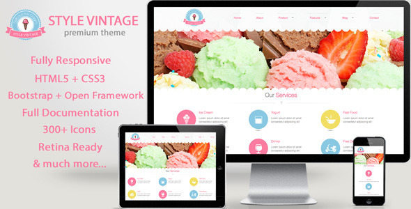 Style Vintage - Vintage Responsive Drupal 7 Theme