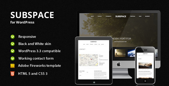 Subspace - Portfolio WordPress Theme