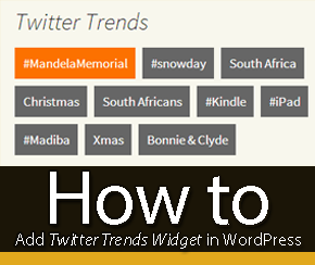 Twitter Trends Widget in WordPress