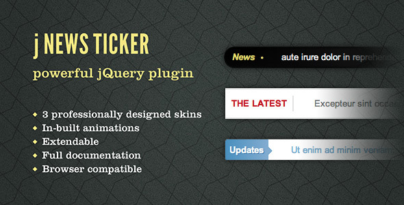 jNewsticker - jQuery News Ticker