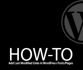 last modified date in WordPress