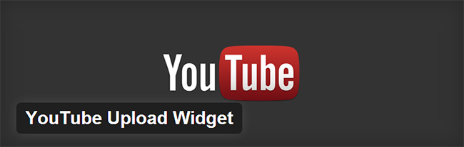 YouTube Upload Widget