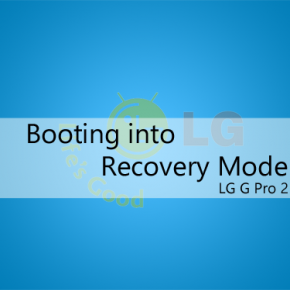 Booting into Rocovery Mode LG G pro 2