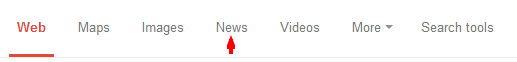 Where is Google News tab?