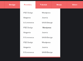 CSS3 Flat Mega Menu