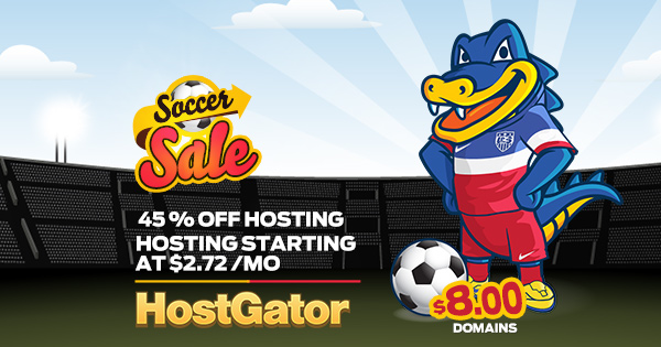 Hostgator Fifa World Cup Sale 45 OFF