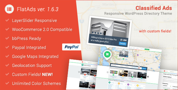 FlatAds WordPress theme