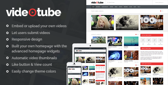 VideoTube WP theme