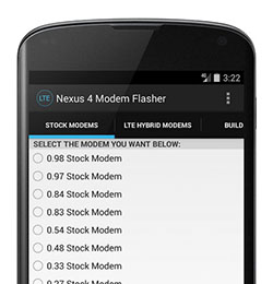Download Nexus 4 LTE Modem Flasher for Android