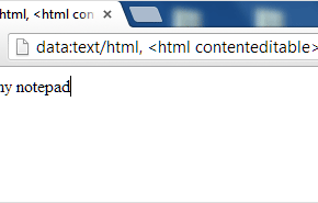 Chrome’s built-in notepad