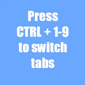 Switch tabs Chrome shortcut