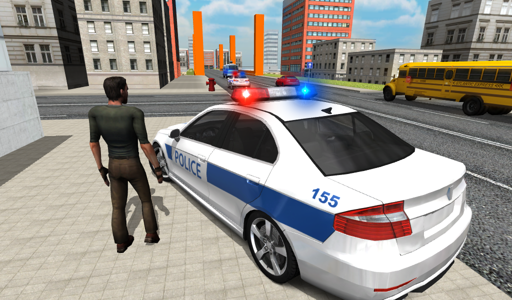 police car drive game