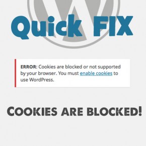 quick fix cookies wordpress