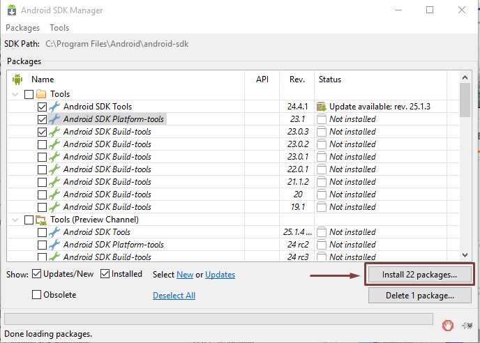 android sdk fastboot