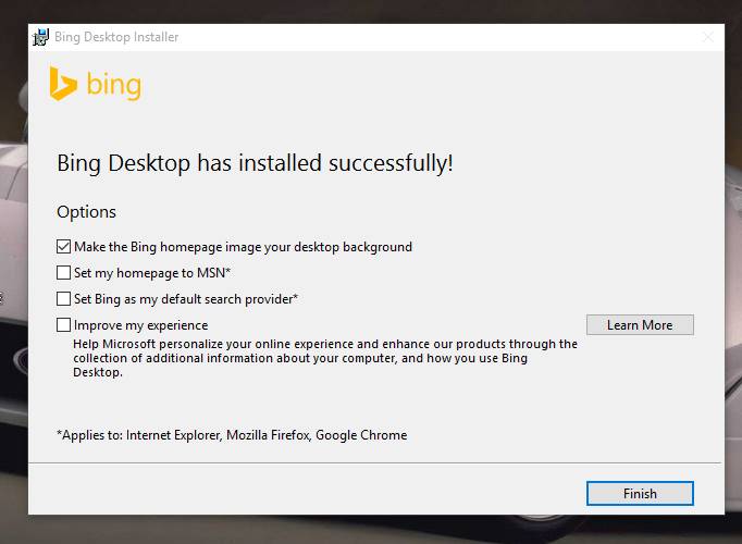 Bing Homepage image your desktop background