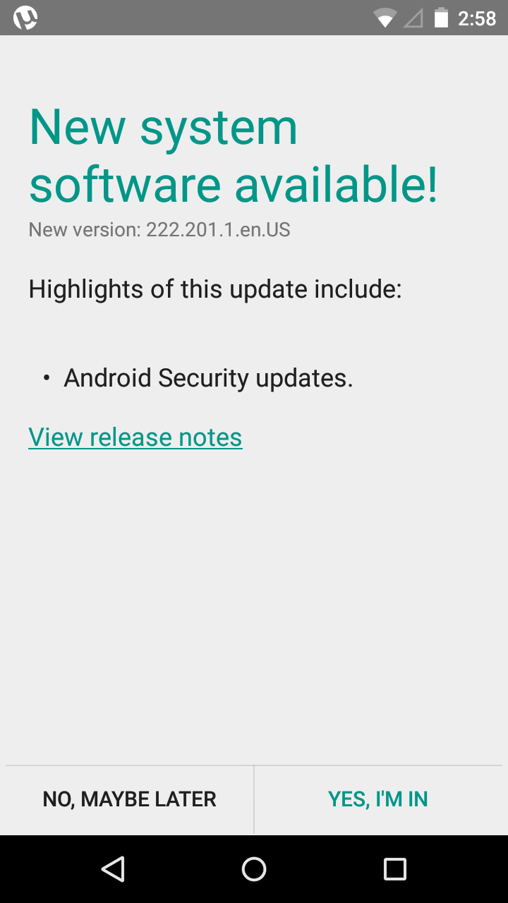 Moto X 1st Gen. Security Update Screenshot 01