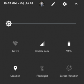 customize notification bar in Android like Oreo