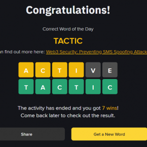6 letter binance word answer today June 15