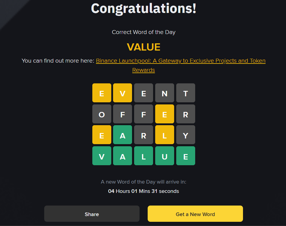 Binance launchpad answer
