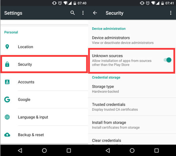 How to Enable Third-Party Android apps