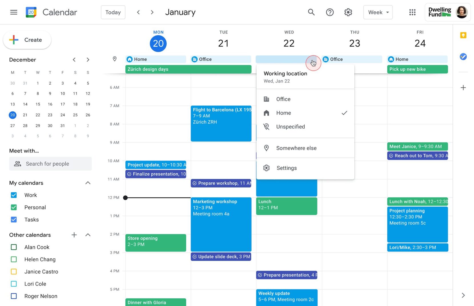 Google Family Calendar alternative to Cozi Family Organizer