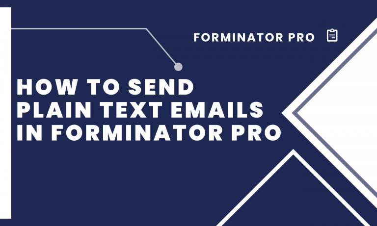 How to Send Plain Text Emails in Forminator and Remove Commas from Names