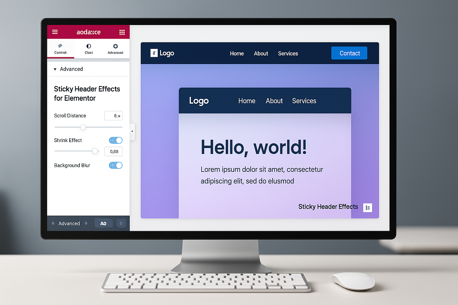 Key Features of Sticky Header Effects for Elementor