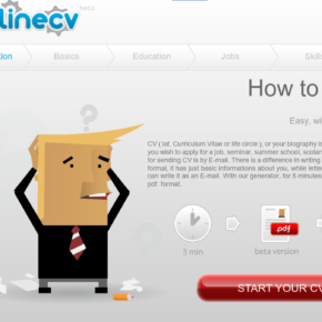 Online CV generator