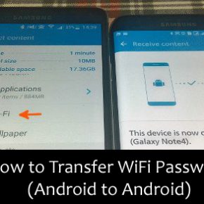 Transfer WiFi Password from Android to Android