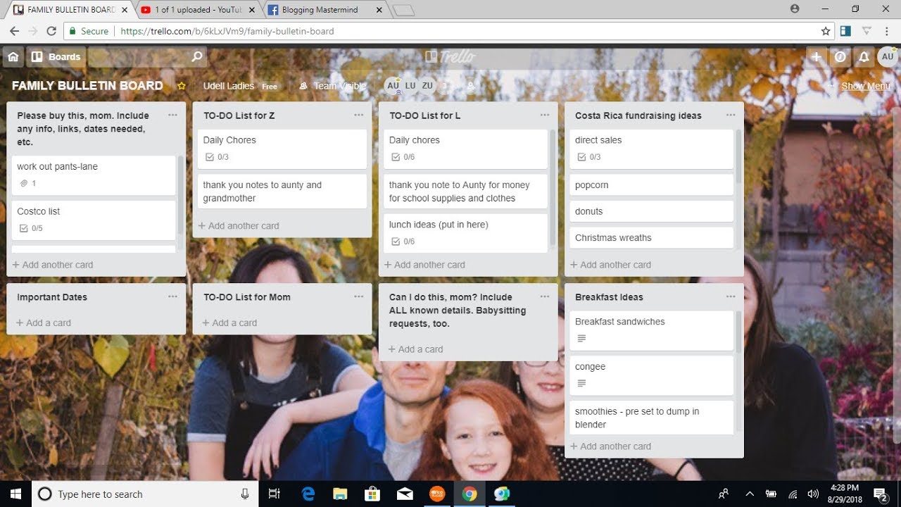 Alternatives for Trello (for family)