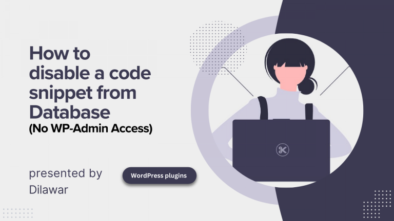 How to disable a Code Snippet from Database in WordPress