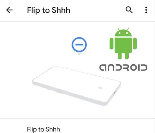 How to enable Flip to Shhh on Android