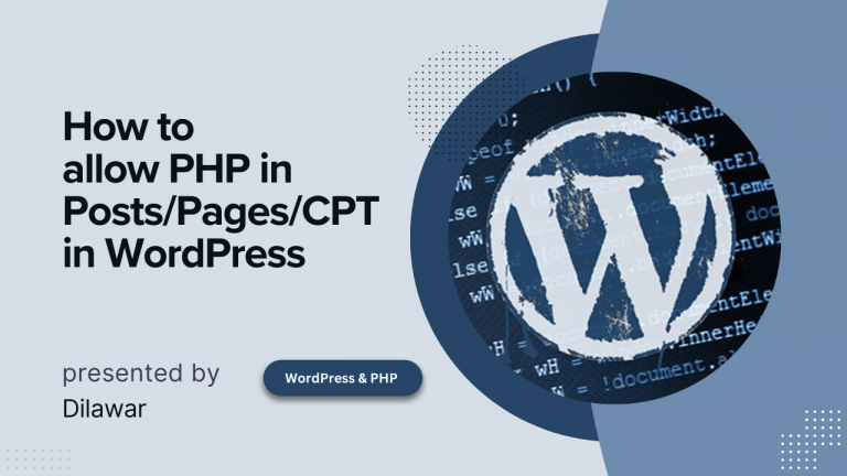 How to allow PHP in Posts/Pages/CPT in WordPress