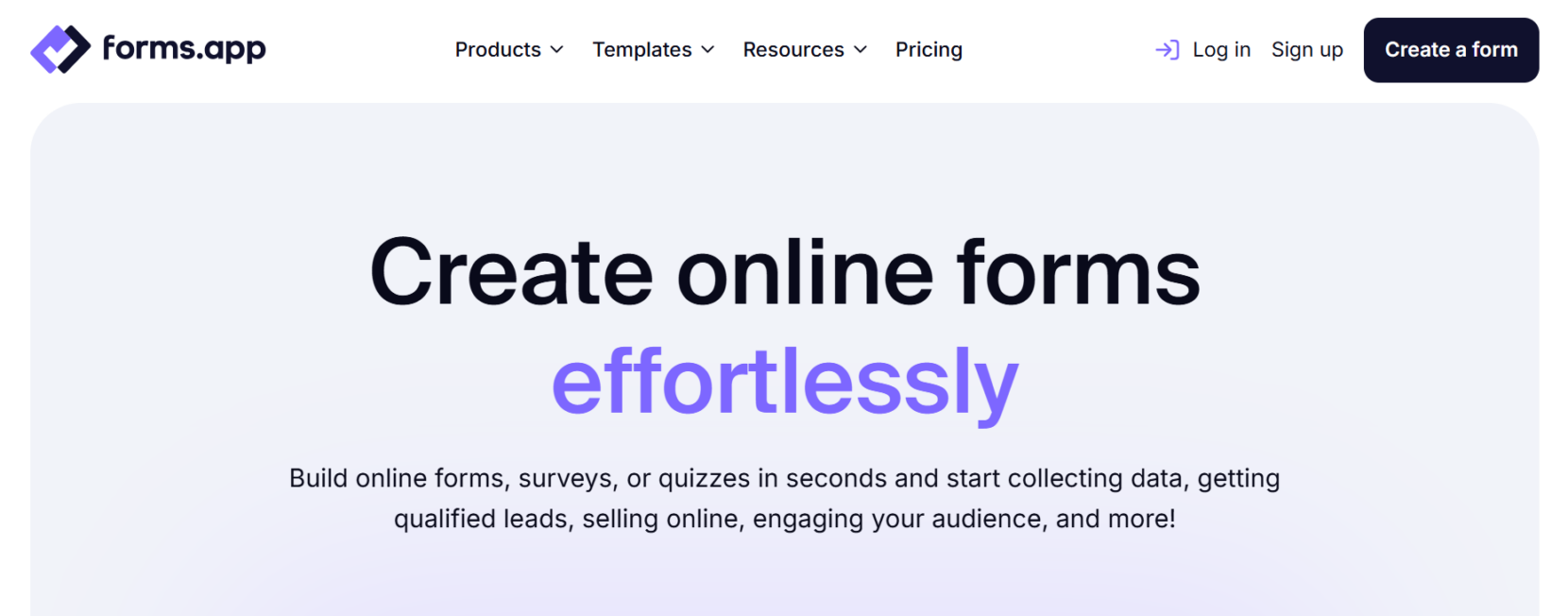 forms.app alternative for Typeform