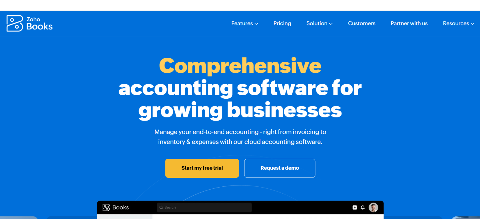 Zoho Books best alternative of Wave