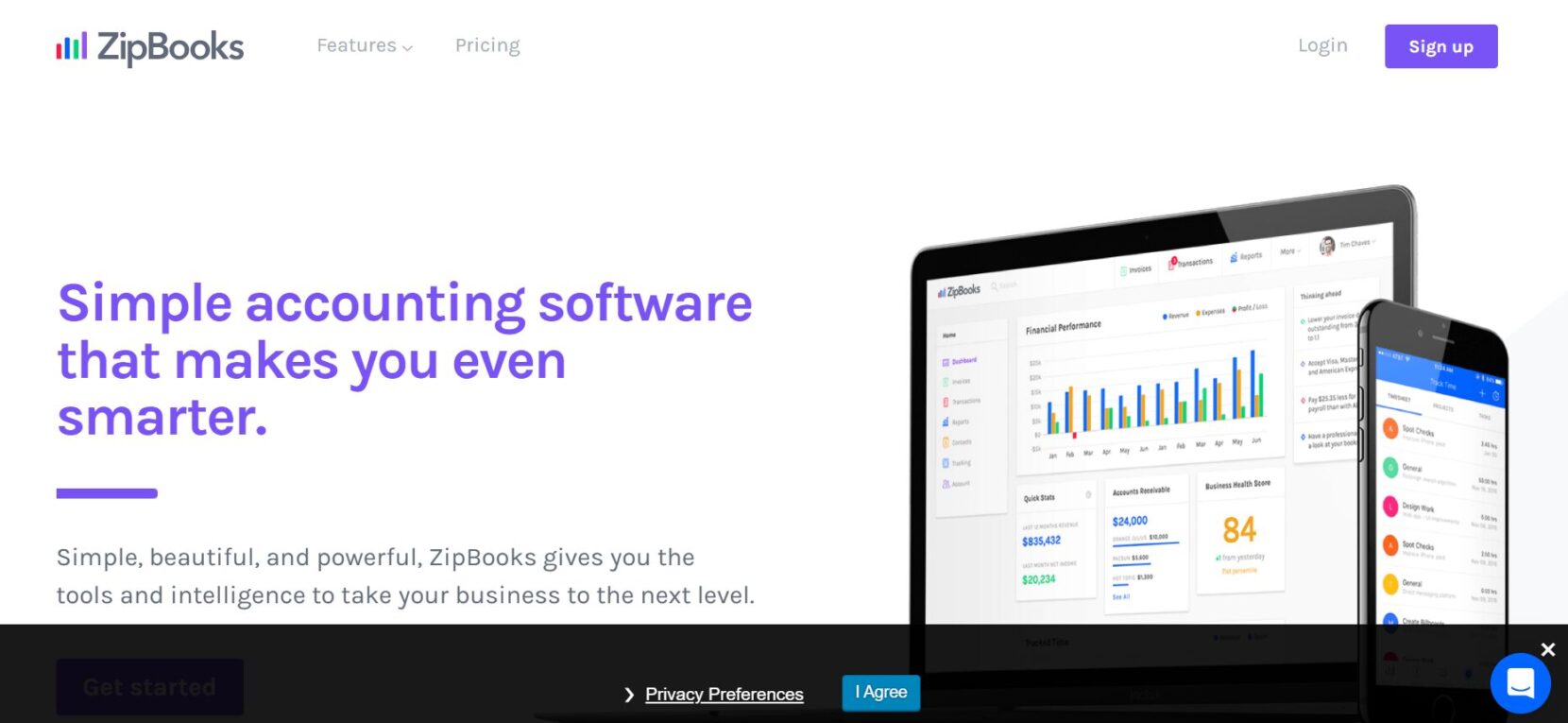ZipBooks best alternative of Wave