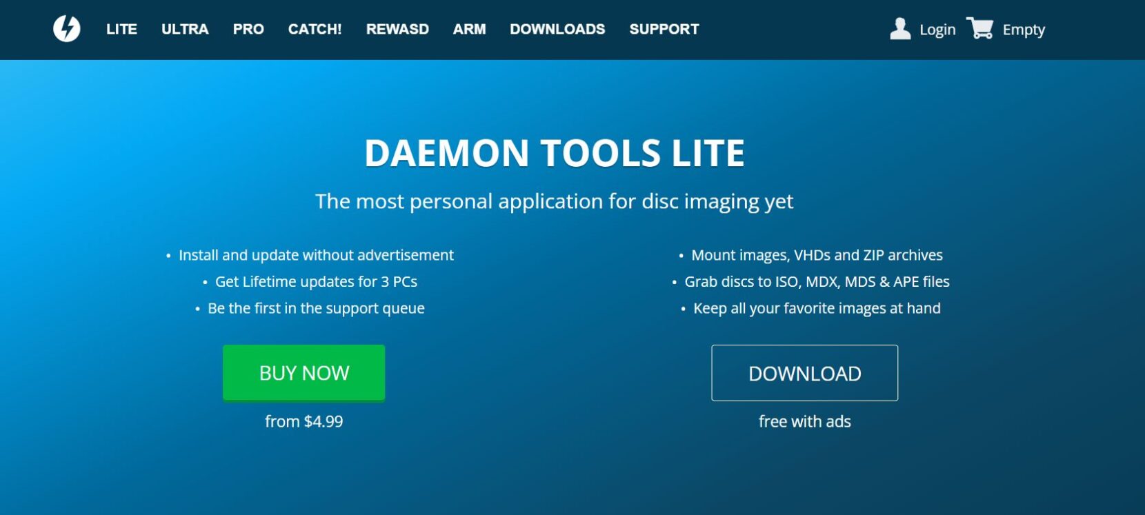 Daemon Tools Lite best alternative to PowerISO