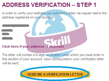 How to Verify Postal Address in Skrill to Add (Bank of America) Payoneer